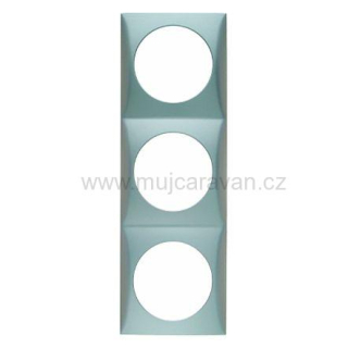 Trojitý krycí rámeček - chrom mat