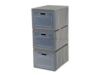 Skládací organizér, 3 boxy