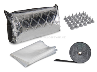 Izotermická folie Do-it-yourself - černá / stříbrná
